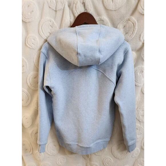 LULULEMON All Yours Hoodie Fleece Womens Size 2 Heathered Blue Linen - Picture 7 of 8